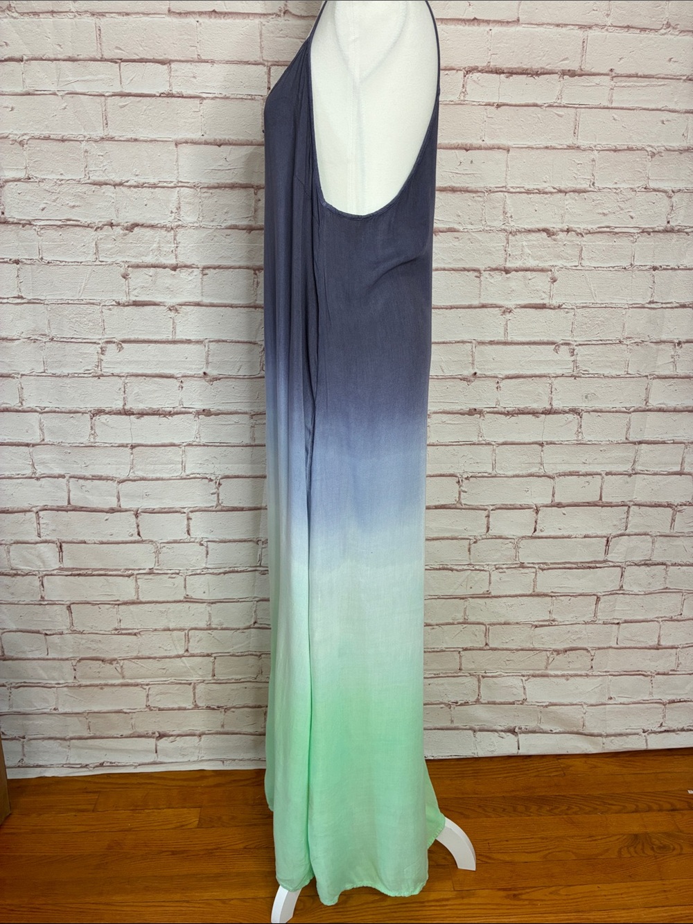 Raviya Ombré Button Front Halter Style Maxi Dress EUC Small - Picture 5 of 12